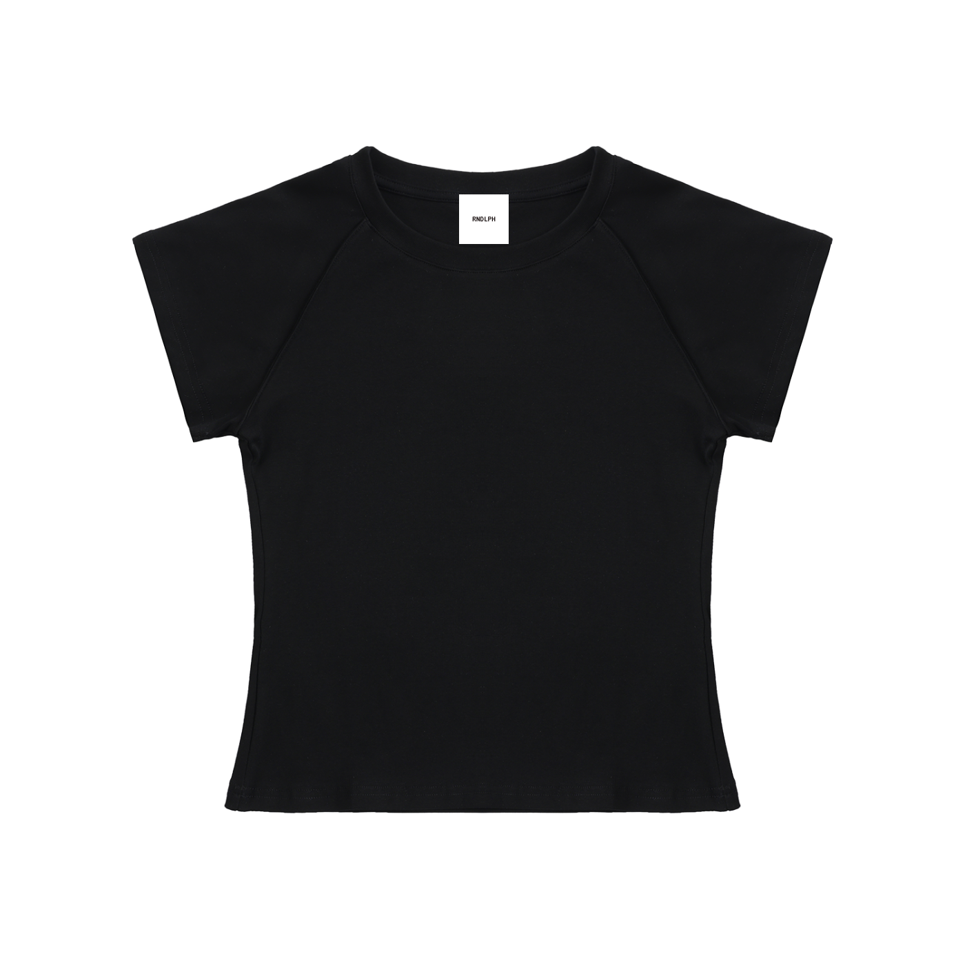 Solid Color Raglan Sleeve Crop Top