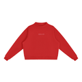 Essential Fleece Mock-Neck Crew Sweatshirt