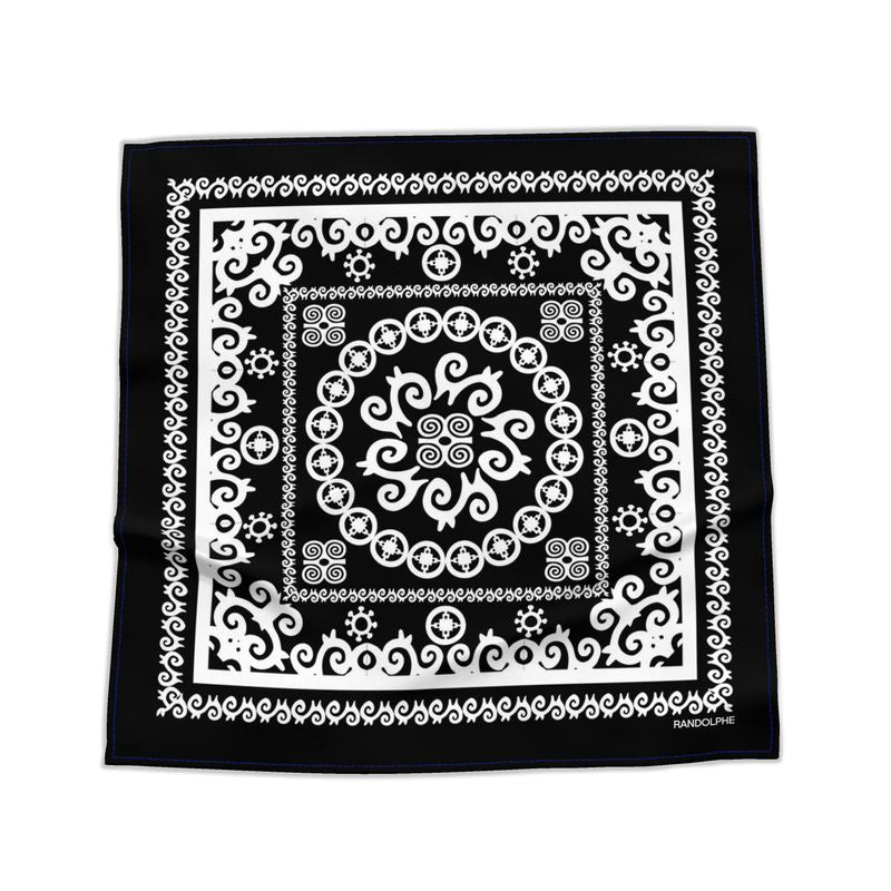 Luxury unisex adinkra bandana - Adinkra I by Randolphe