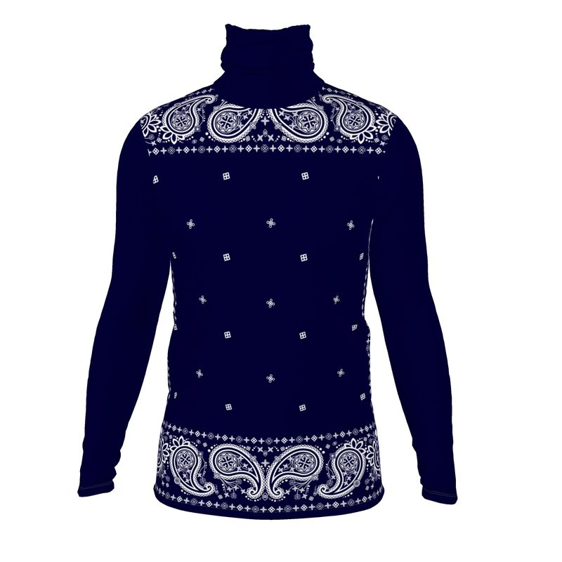 Slim Fit Roll Neck midnight blue