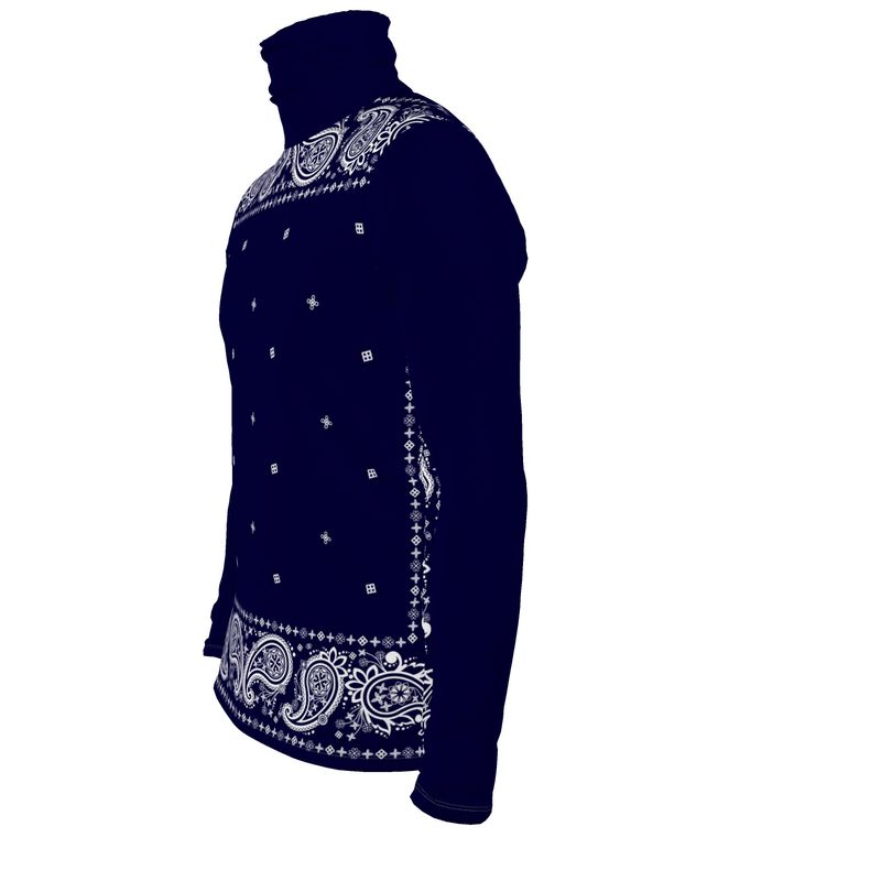 Slim Fit Roll Neck midnight blue