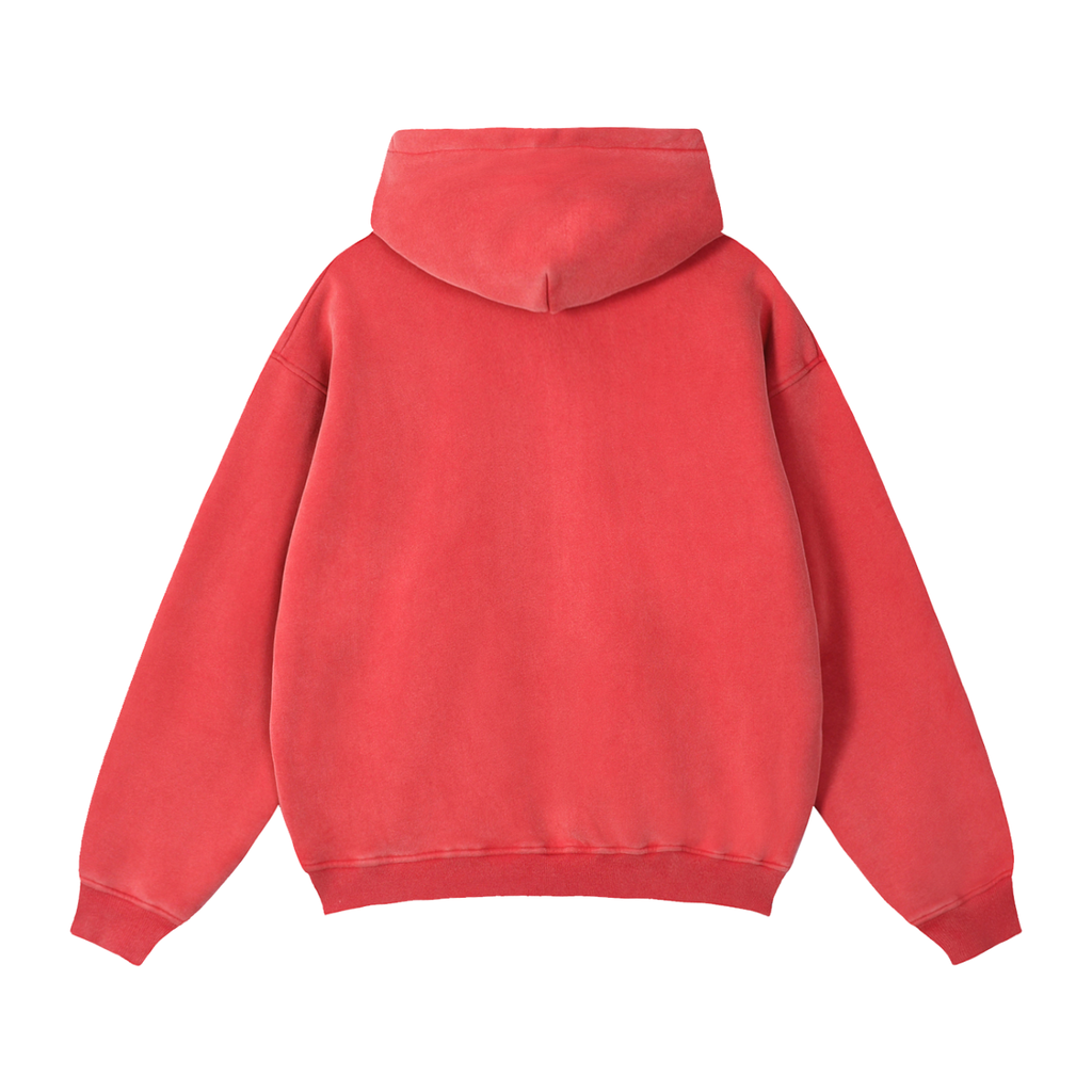 Zip-Through Boxy Fleece Hoodie