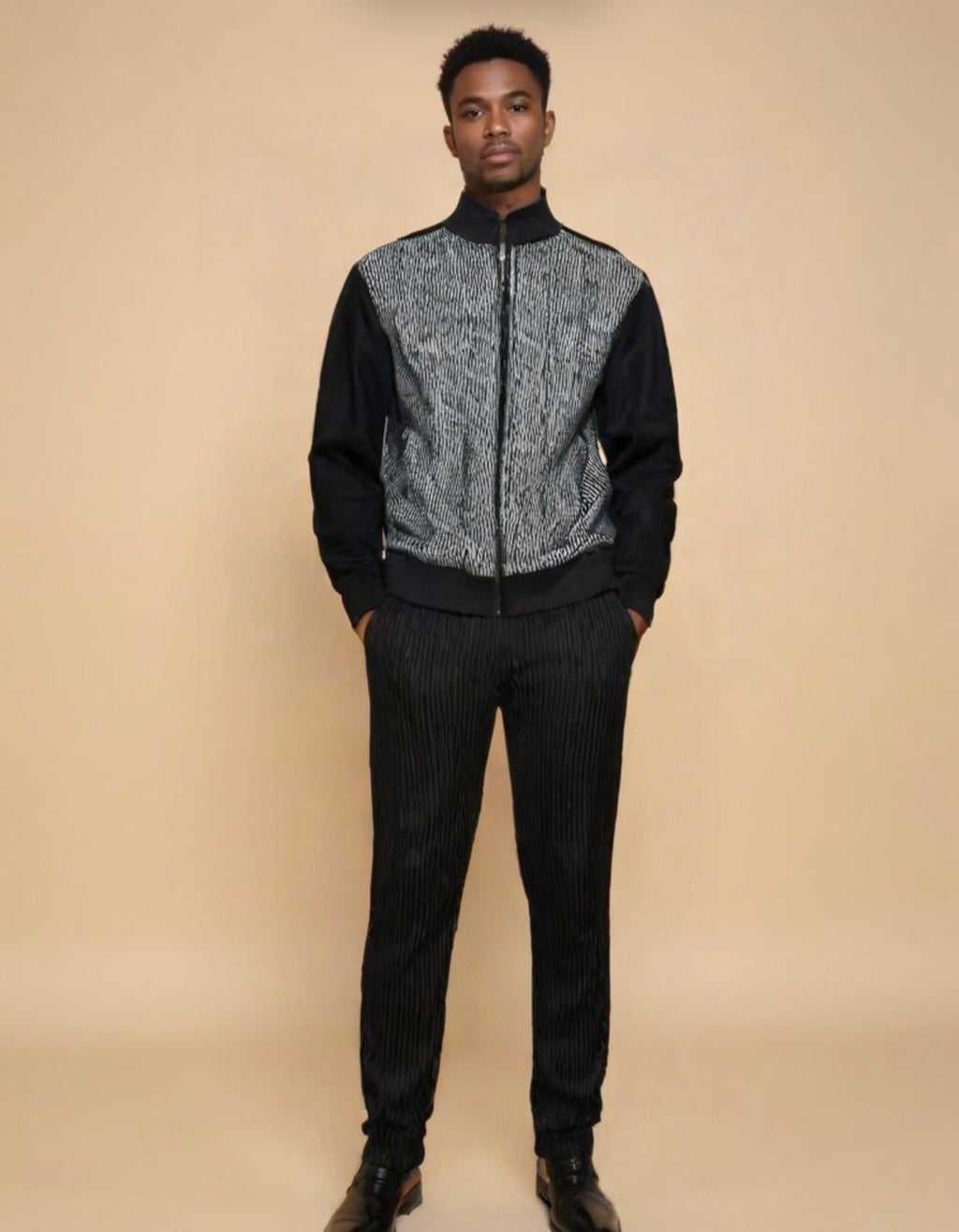 Ankara luxury field suit jacket