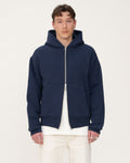 Classic dual zip Hoodie - Navy