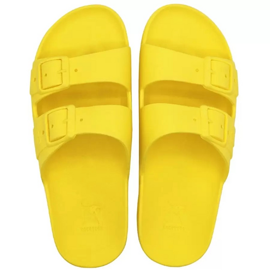 Flat sandals BAHIA - YELLOW FLUO