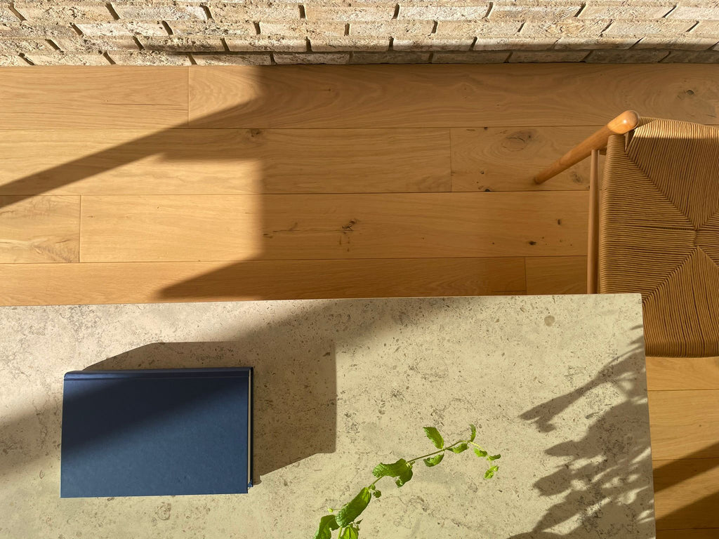 Architectural handmade oak table - made to order only