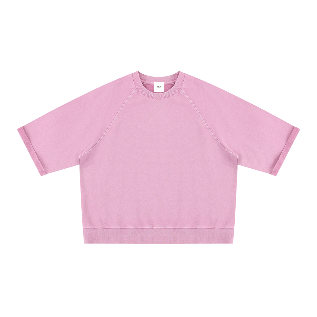 Unisex Vintage Wash Boxy Short Sleeve Sweatshirt