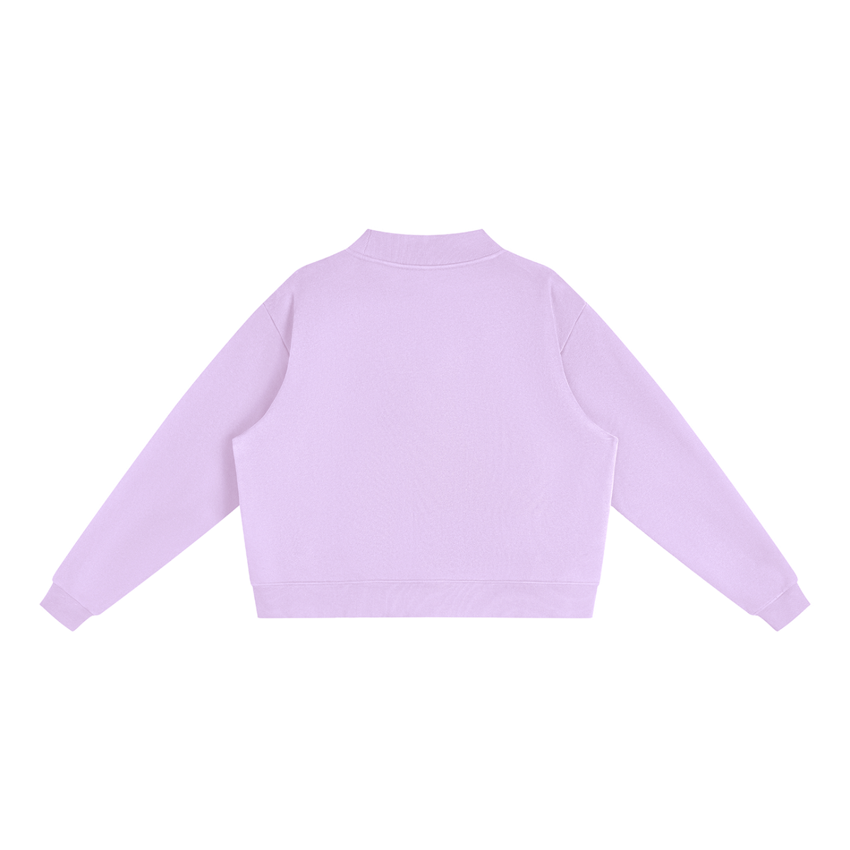 Essential Fleece Mock-Neck Crew Sweatshirt