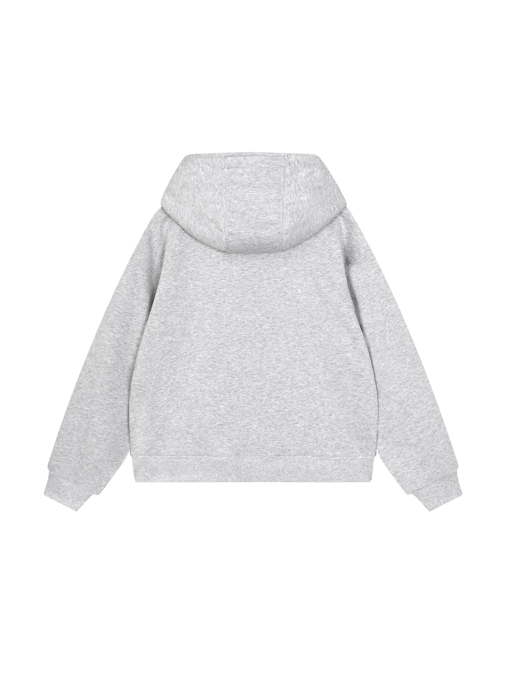 Boxy Button Placket Hoodie