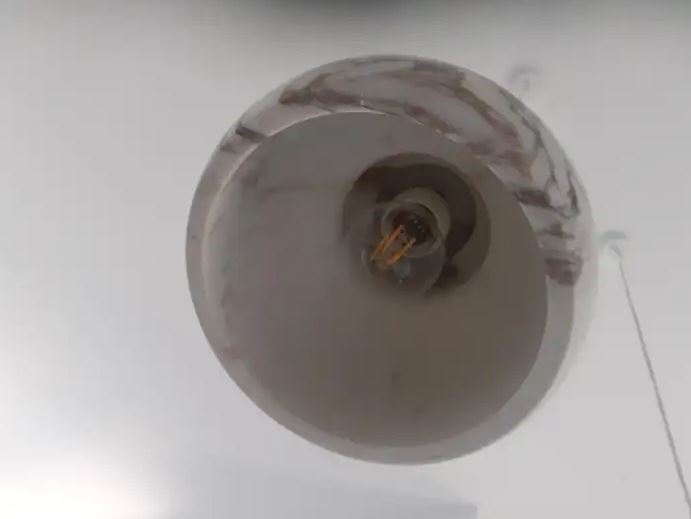 21st Century by Feix & Merlin Charlotte Marble Pendant Lamp Light Calacatta